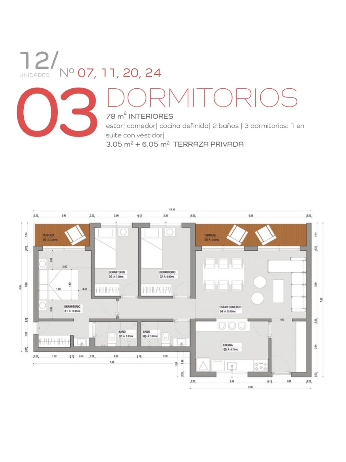 Betania IV, 3 dormitorios 78 m², imagen 3